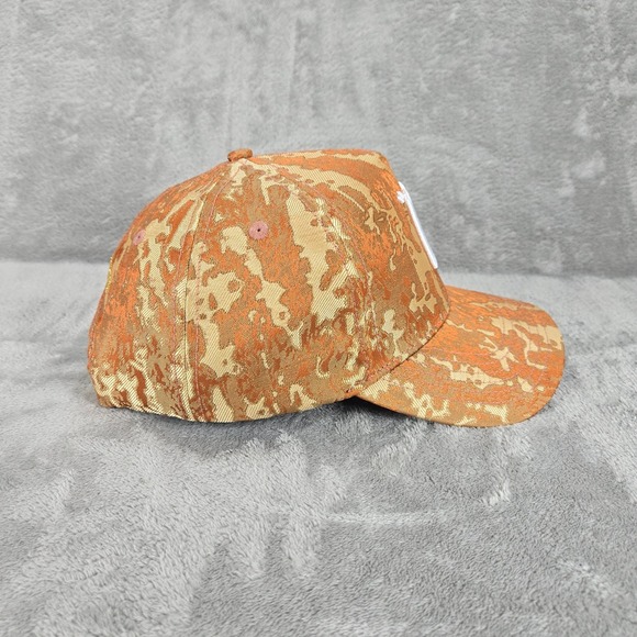 Reference Brand Luxe Hat Snapback Baseball Cap Camo Orange OSFM - Picture 4 of 7